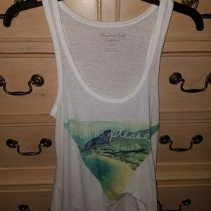 American Eagle "beach, please" tank top